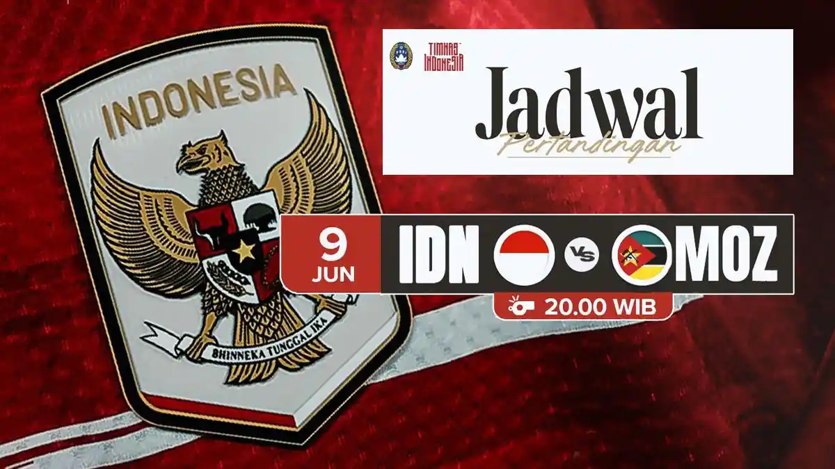Jadwal Siaran Langsung Timnas Indonesia vs Mozambik Malam Ini, Live SCTV