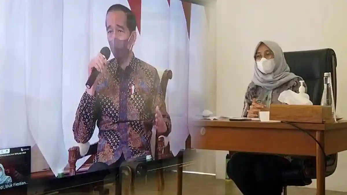 Banyuwangi TPID Terbaik Se-Jawa Bali, Bupati Ipuk Dialog Interaktif dengan Presiden Joko Widodo