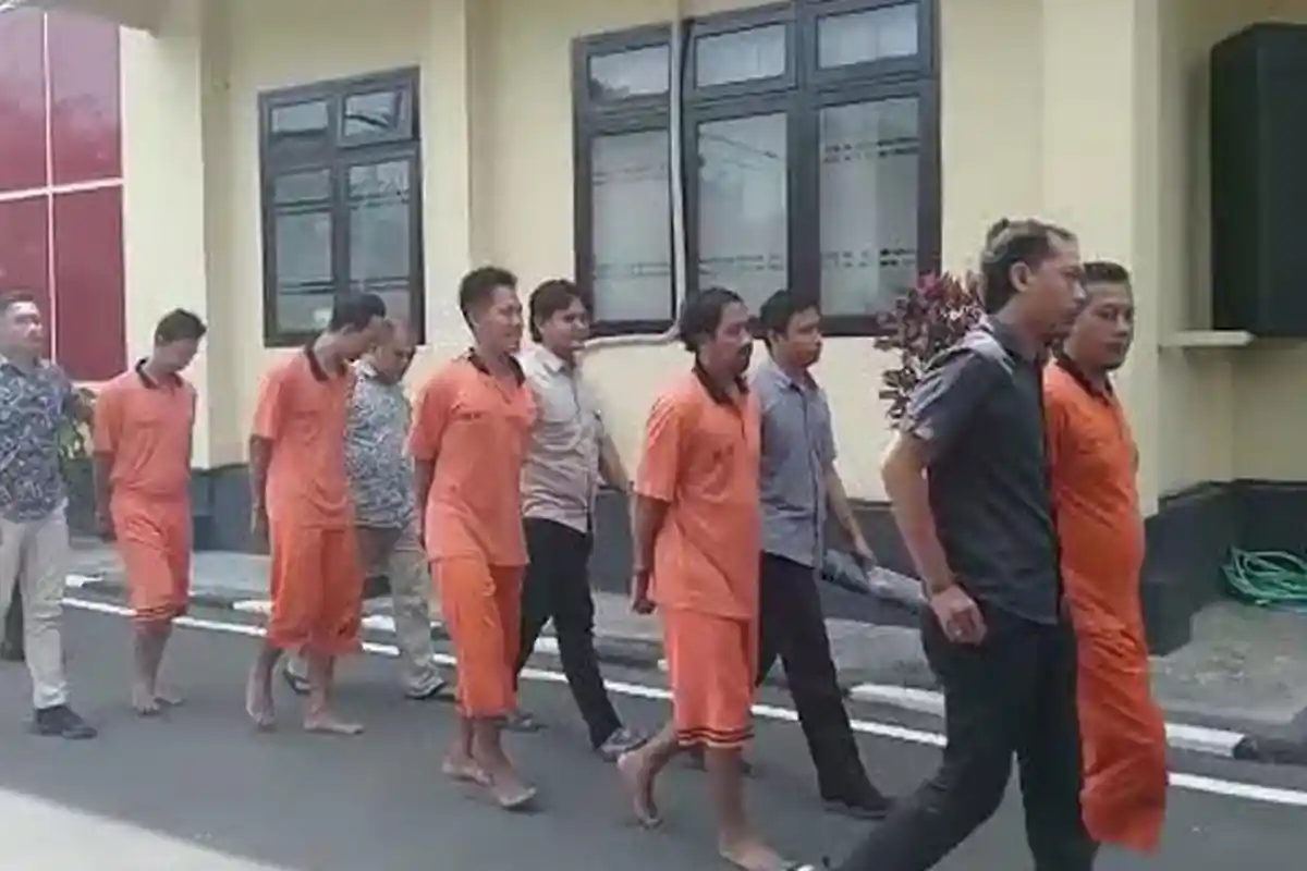 Berantas Perjudian, Polres Magetan Ringkus 6 Pejudi dari Dua TKP Plus Barang Bukti Uang Taruhan