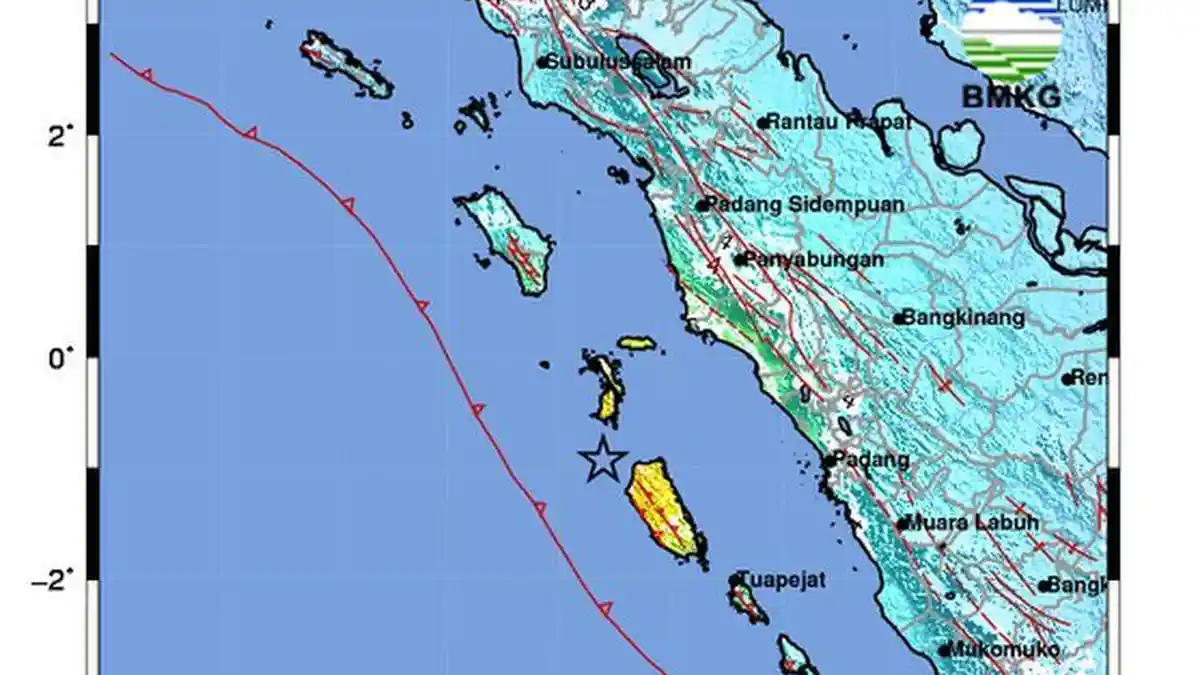 Terjadi Gempa Susulan Pasca Gempa Mentawai Sumbar M 7,3