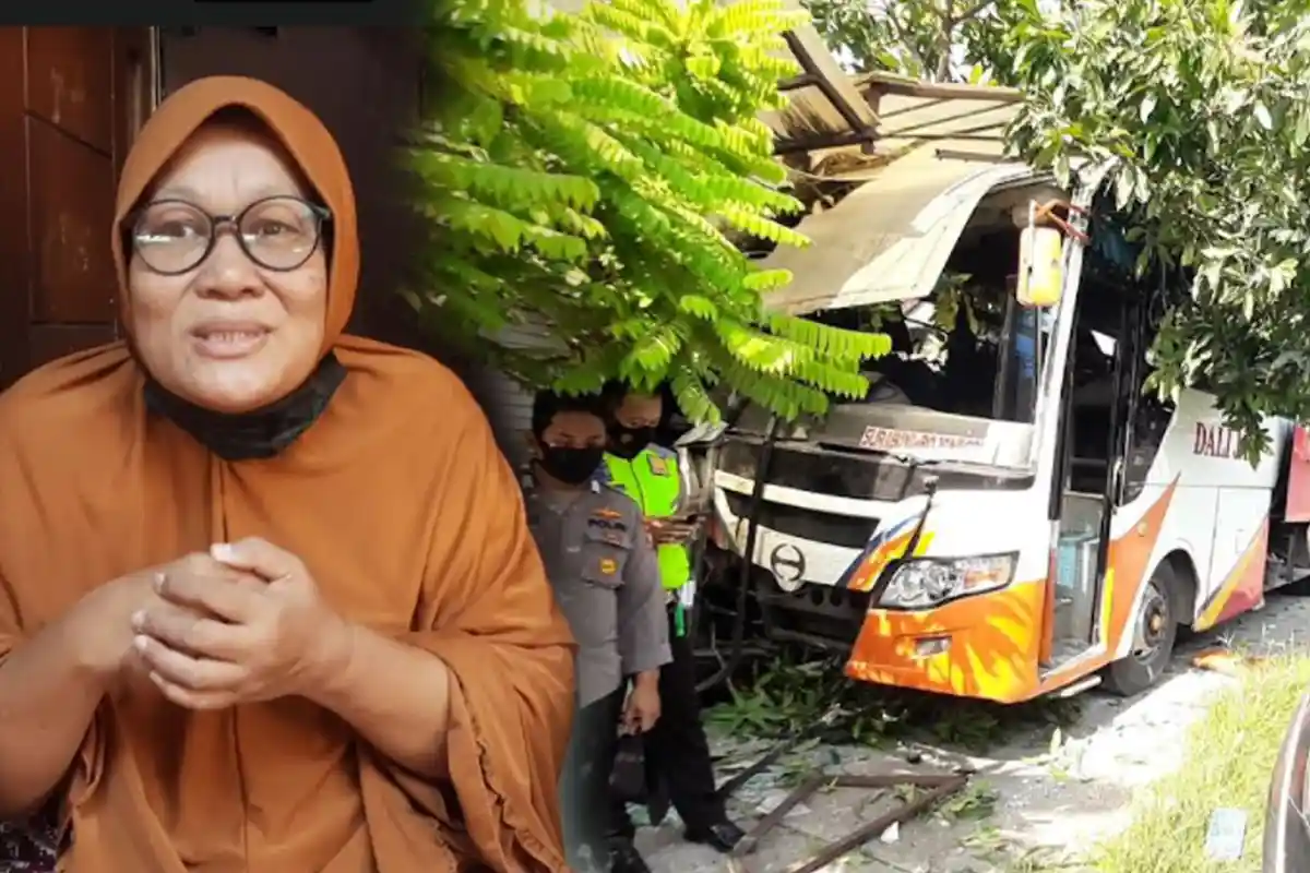 Kisah Nenek Endang yang Lumpuh Selamat Dari Kecelakaan Bus Dali Jaya Tabrak Rumahnya di Gresik