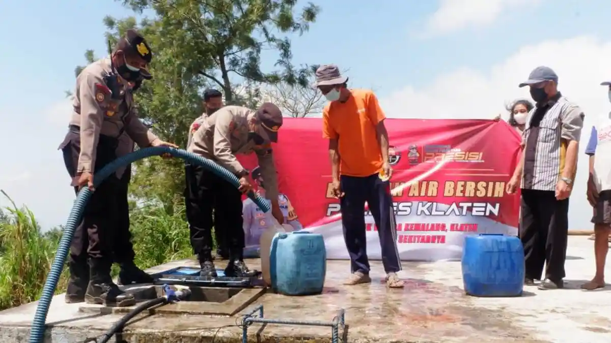 Bantuan Air Bersih bagi Desa Terdampak Kekeringan di Klaten Terus Berdatangan