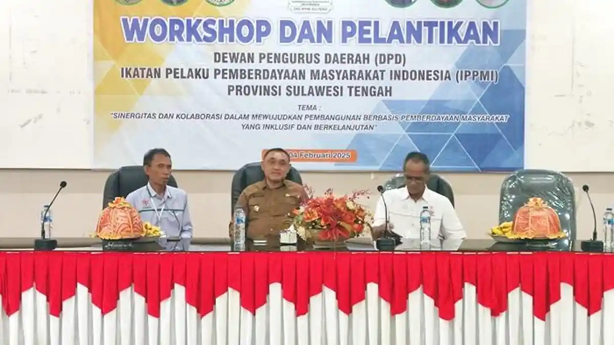 Gubernur Sulteng Buka Workshop dan Lantik Pengurus IPPMI, Ini Pesannya