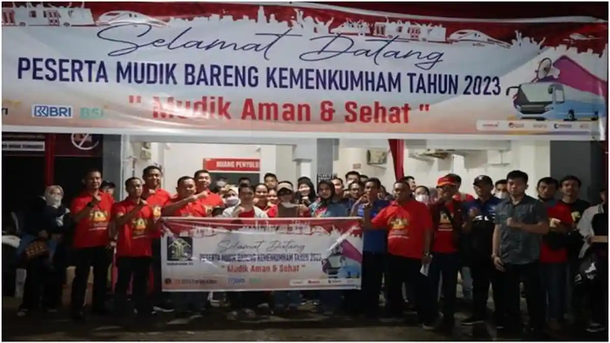 Kanwil Kemenkumham Sumsel Sambut 71 Peserta Mudik Bareng