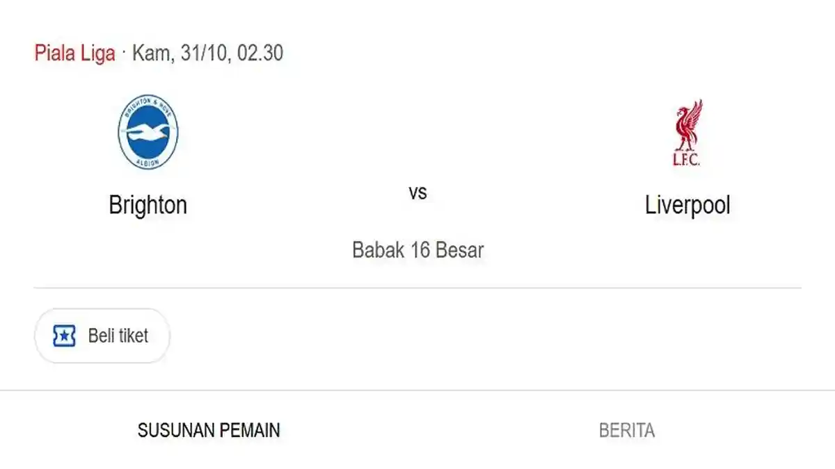 Prediksi Skor dan Susunan Pemain Brighton vs Liverpool, Adu Tajam Ferguson dan Nunez