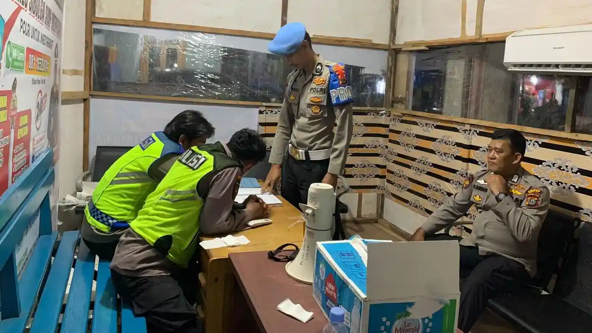 Subsatgas Propam Polres Sibolga Cek Pos Pam dan Pos Yan Operasi Lilin Toba 2025
