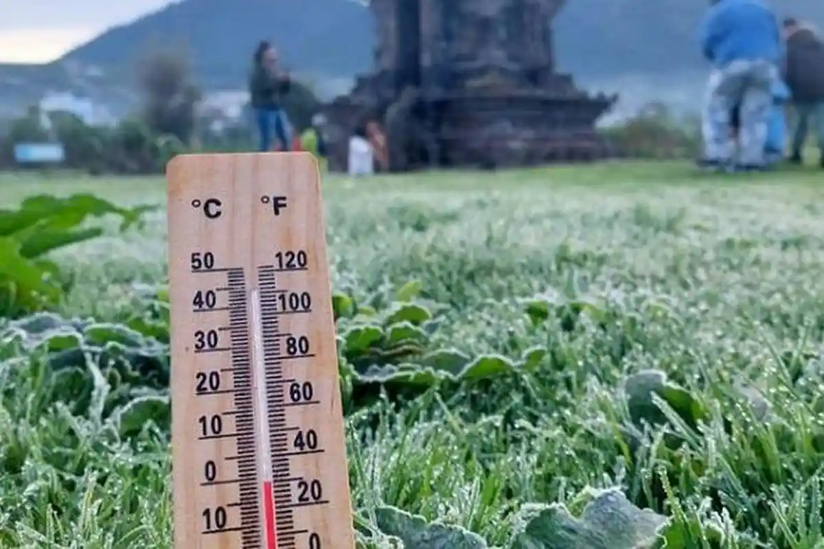 Kapan Fenomena Mbediding di Jateng Berakhir? Suhu di Dieng Tembus 0 Derajat Celsius