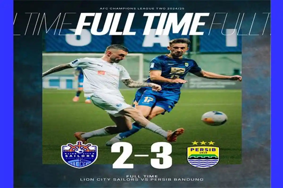 Klasemen Grup F ACL 2 Usai Persib Bandung Menang Dramatis Atas Lion City Sailors, Tyronne Penyelamat