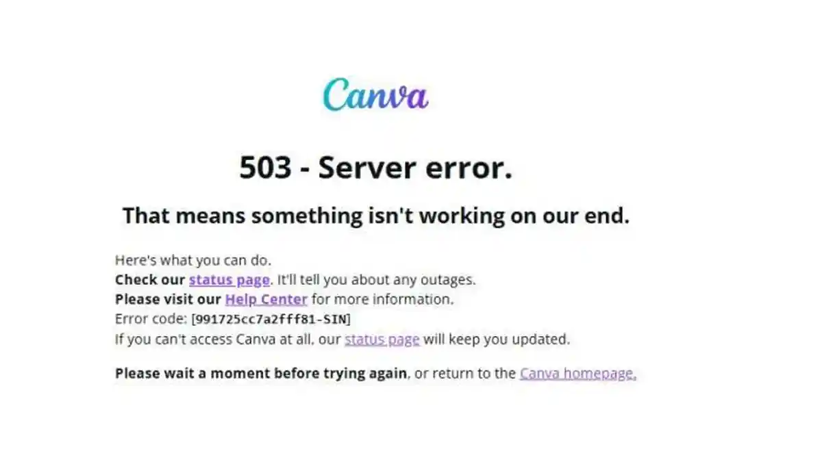 Penyebab Aplikasi Canva Down hingga Muncul Tulisan "Kesalahan Server"