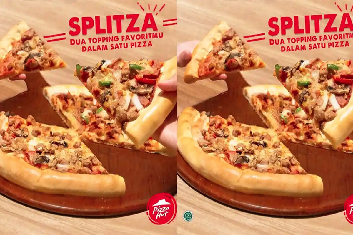 PROMO PIZZA HUT 28 Agustus, Menu Spesial Splitza Ada Dua Topping dalam Satu Pizza Yuk Buruan!