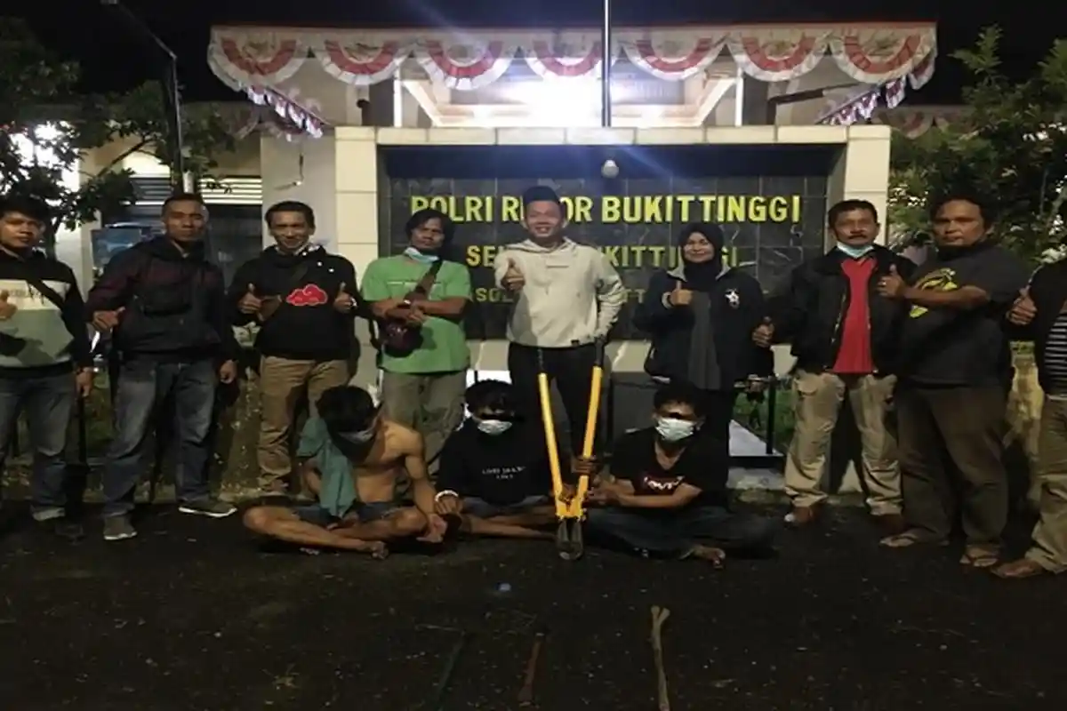 3 Oknum Warga Solok Selatan, Diduga Kupak Toko Bangunan di Bukittinggi, Diciduk di Lima Puluh Kota