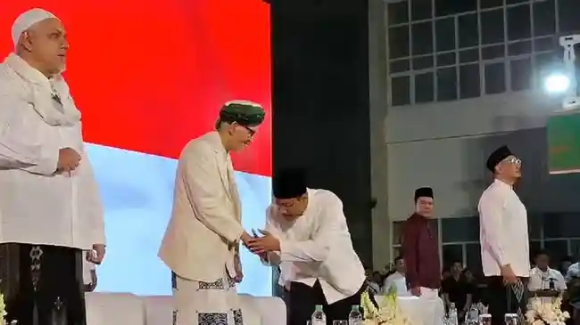 Setelah Pertemuan Lirboyo, Rais Aam PBNU dan Gus Ipul Bersanding di Acara Doa Bersama NU