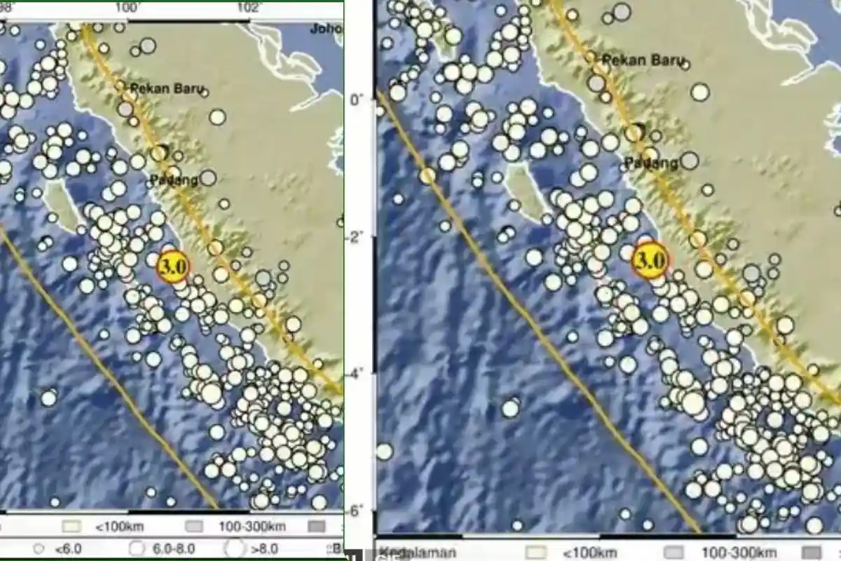 Baru Saja! Info BMKG Gempa Mukomuko Bengkulu 2 Menit yang Lalu Magnitudo 3.0