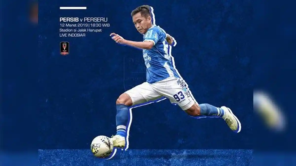 Link Live Streaming Indosiar 18.30 WIB dan Prediksi Persib Bandung vs Perseru Serui Piala Presiden