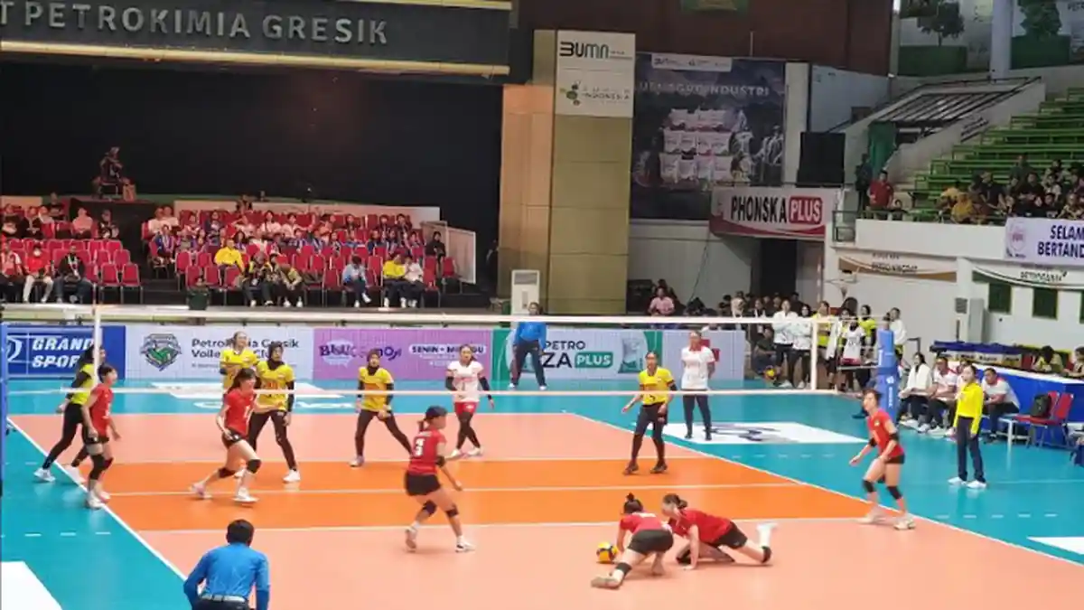 AVC Challenge Cup 2023 di Gresik, Tim Voli Putri Indonesia Tumbangkan Makau Tanpa Perlawanan