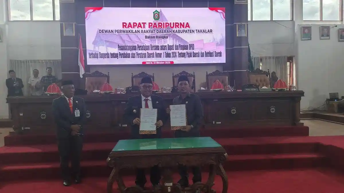 Bupati dan DPRD Takalar Sepakati Perubahan Perda Pajak dan Retribusi Daerah