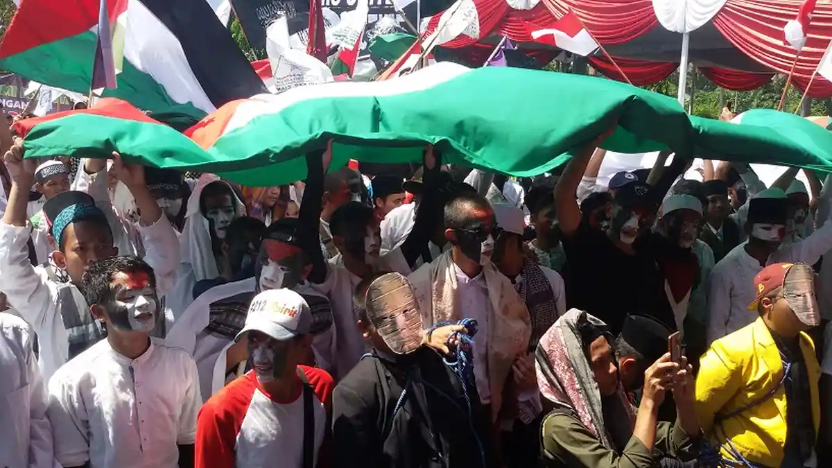 Solidaritas Untuk Palestina di Ciamis,Bantuan Puluhan Juta Rupiah Terkumpul Dalam Beberapa Menit