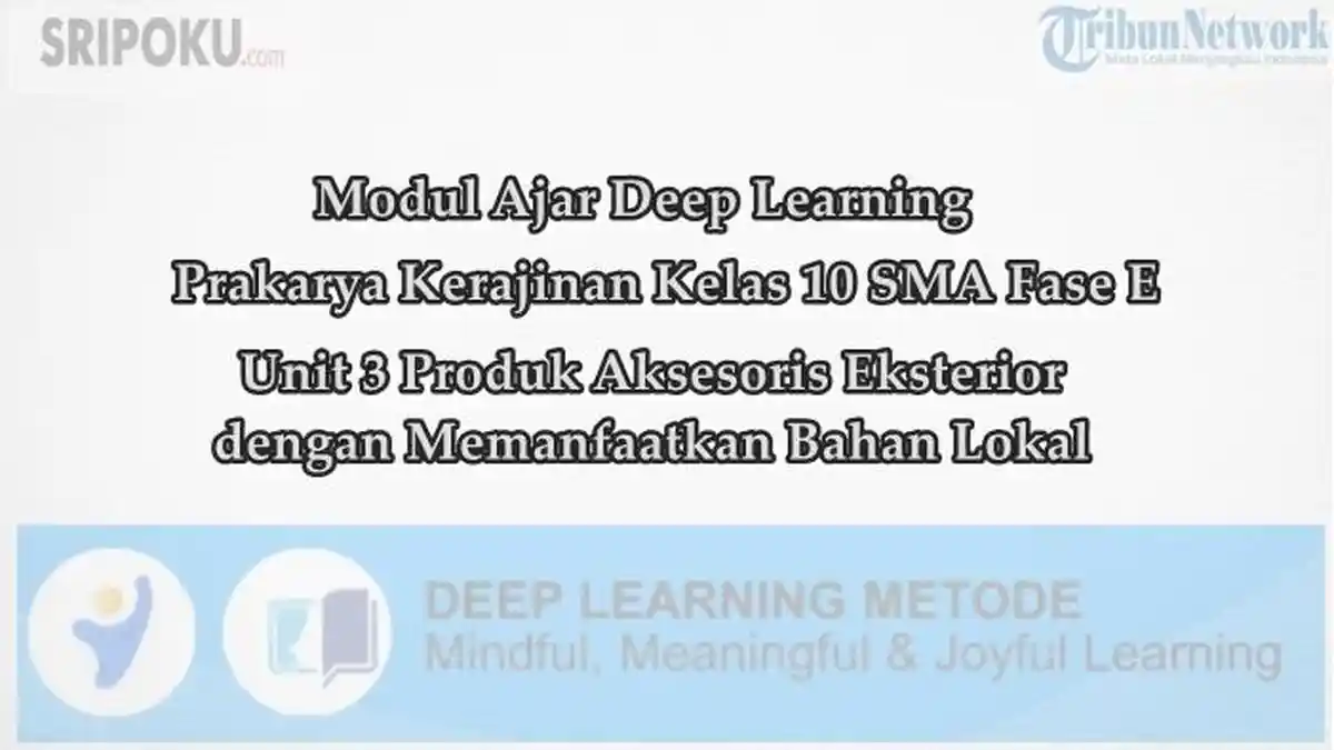 Modul Ajar Deep Learning Prakarya Kerajinan Kelas 10 SMA Unit 3 Produk Aksesoris Eksterior