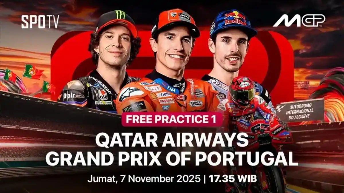 Jam Tayang dan Jadwal MotoGP Portugal 2025 Hari Ini Live SPOTV, Siaran ...