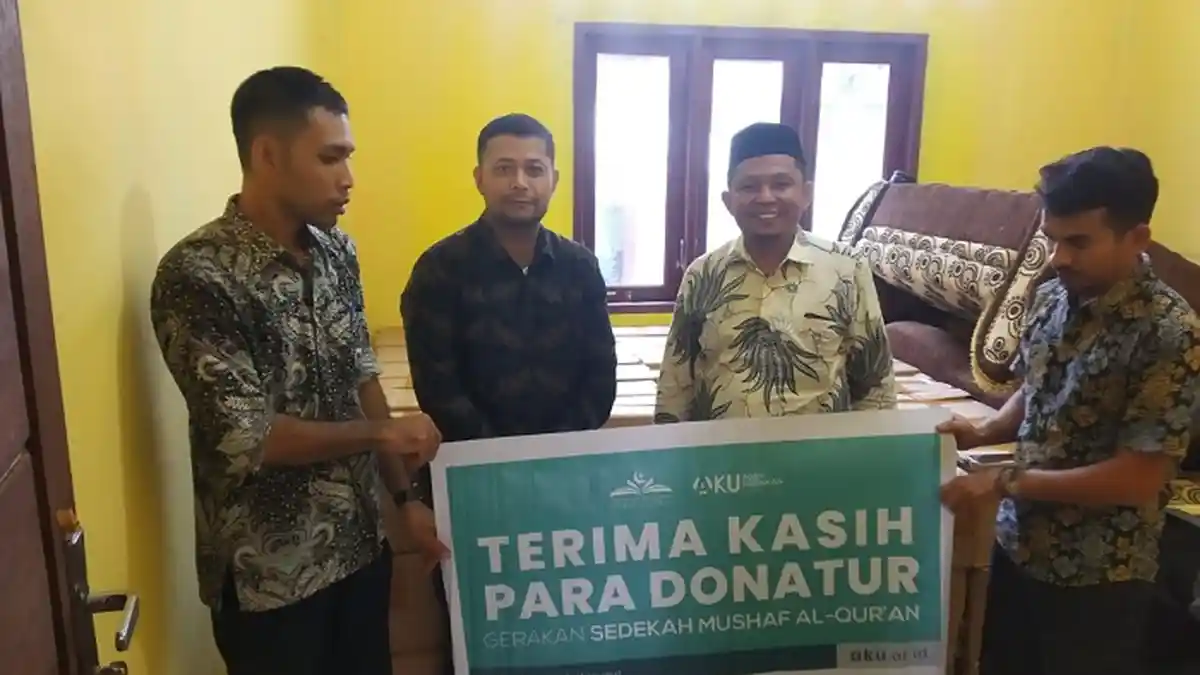 Kemenag Aceh Timur Terima Wakaf Mushaf Alquran 