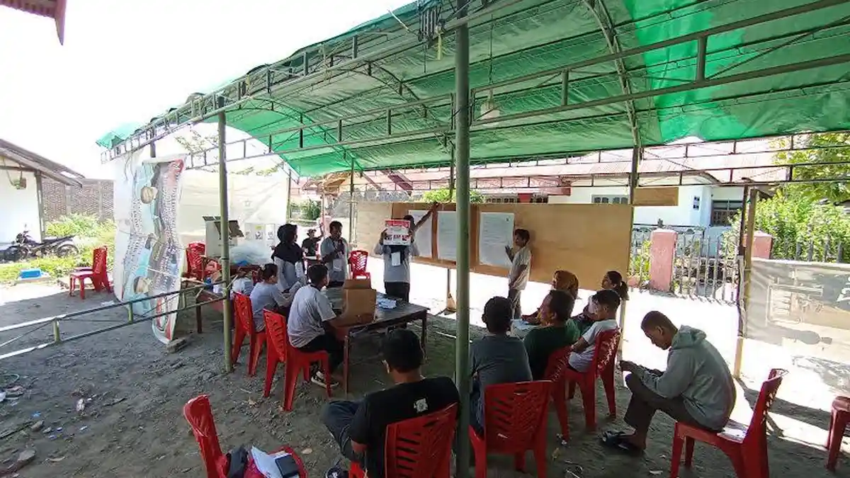 Hanya 154 dari 243 DPT Ikuti Pemungutan Suara Ulang di TPS 7 Birobuli Utara Palu