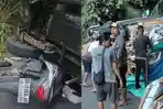 Tak Kuat Menanjak, Mobil Terguling dan Menimpa Pengendara Motor di Buleleng Bali, 1 Orang Meninggal