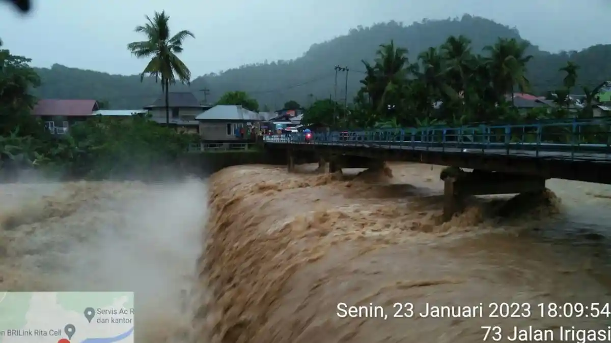 Tinggi Muka Air Batang Kuranji di Bendungan Gunuang Nago Padang Capai 240 Centimeter, Status Awas