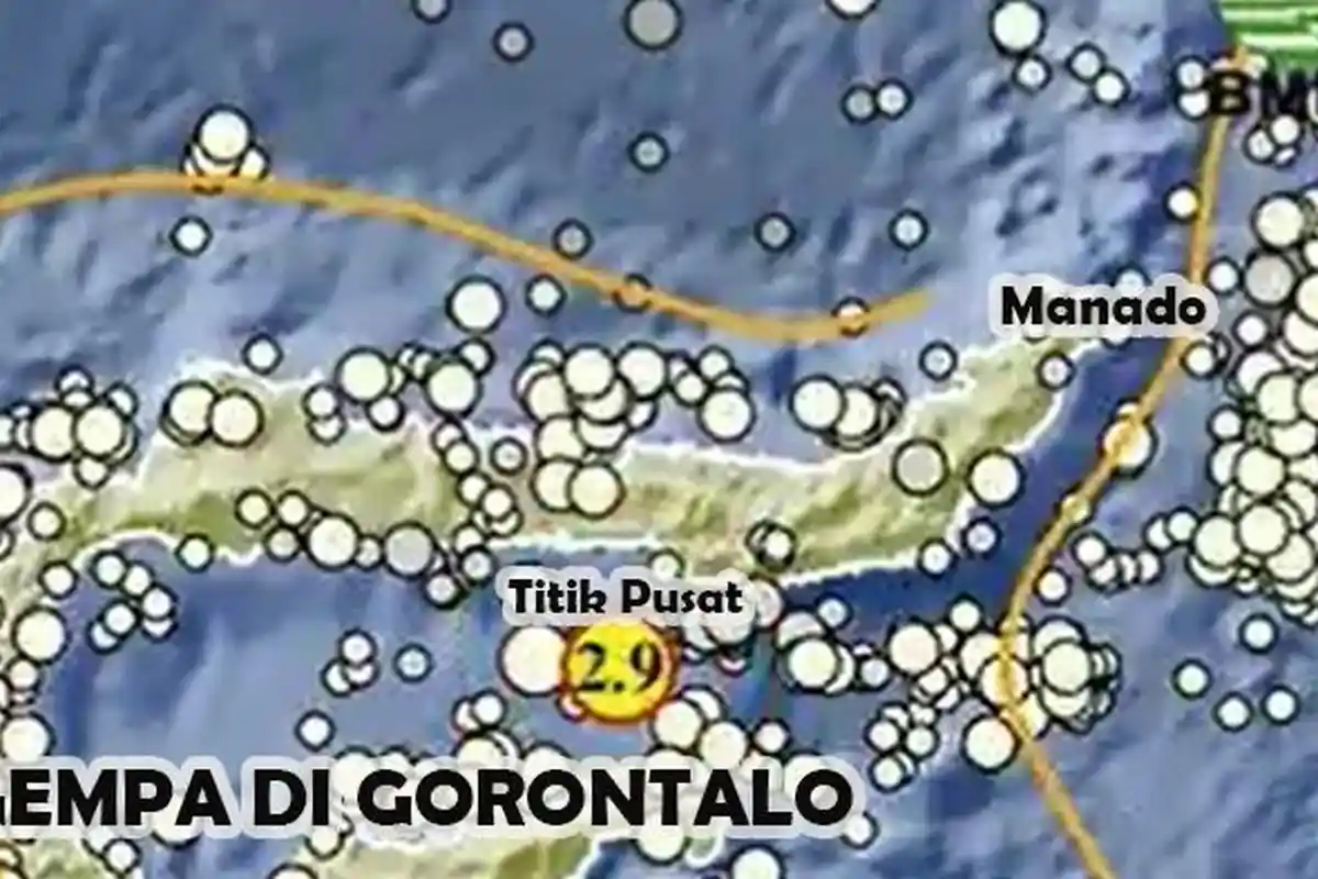 Gorontalo Diguncang Gempa Pukul 10.18 Wita Hari Ini, Info dari BMKG Titik Pusat di Bone Bolango