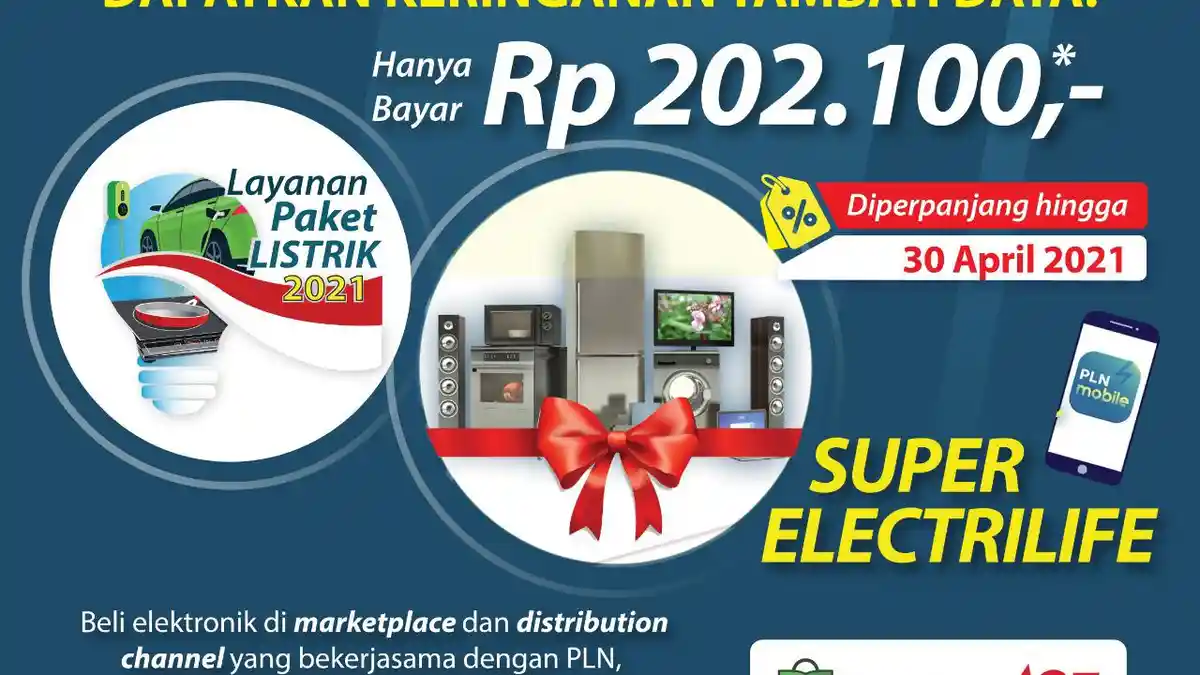 Super Electrilife Diperpanjang hingga 30 April 2021, Diskon Tambah Daya Khusus bagi Pelanggan PLN