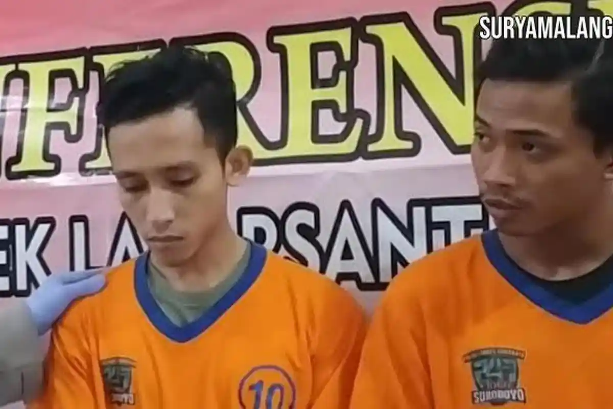Inilah 2 Maling Motor yang Tepergok di Surabaya: Gilang Putra Pratama dan Fahmi Asyarif