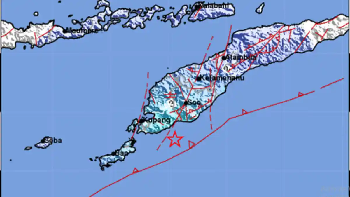 GEMPA 5.1 SR di Kupang, Info BMKG Senin 28 Juni 2021, Ini Lokasi Titik Pusat Gempa