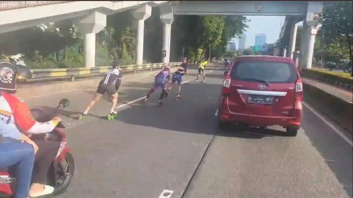 Latihan di Jalan, Polisi Bakal Panggil dan Tegur Atlet Sepatu Roda hingga Pesan dari Kadishub DKI
