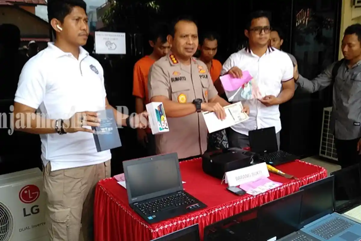 Pembobol Kantor Agen Oli Sudimampir Banjarmasin Kalsel Tak Sempat Lama Memakai Motor Balap