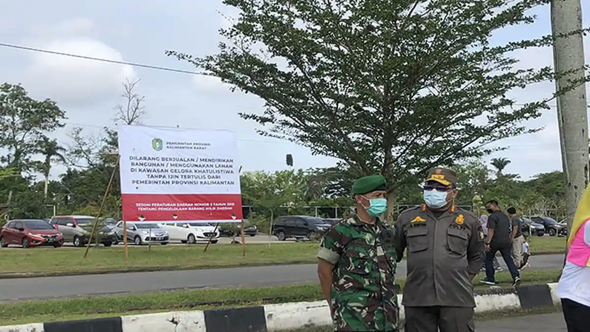 Tertibkan Penataan GOR SSA Pontianak, Kasatpol PP Kalbar : GOR Tempat Olahraga Bukan Wisata Kuliner
