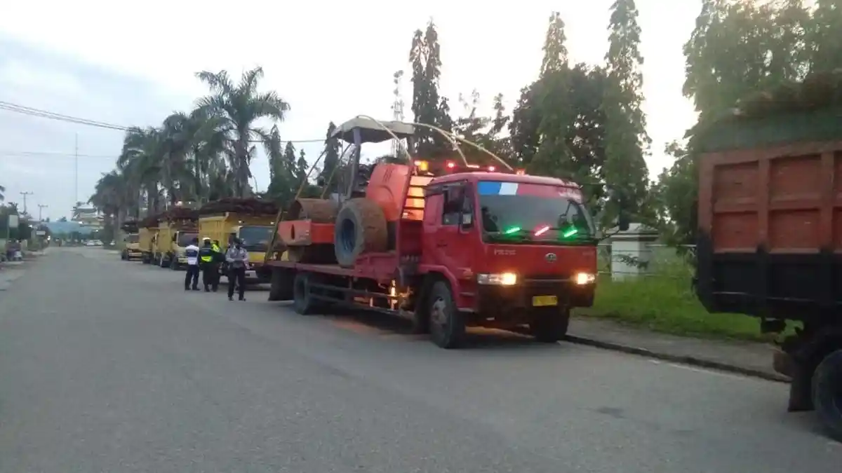 Dishub Paser Tertibkan Kendaraan ODOL, Rata-rata Truk Pengangkut Kelapa Sawit
