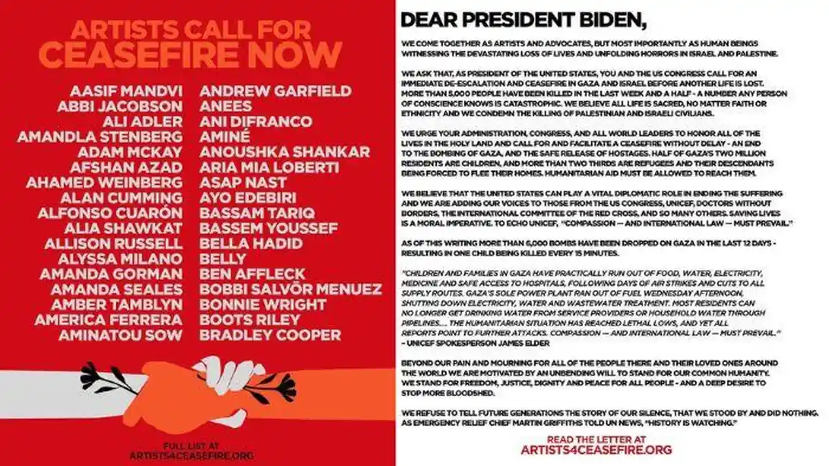 Bella Hadid dan 237 Artis Hollywood Surati Presiden Joe Biden Soal Palestina