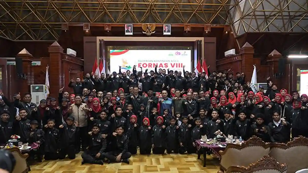 Dilepas Sekda, Kontingen FORNAS Aceh Bertolak ke NTB, Bawa Misi Budaya dan Sportivitas