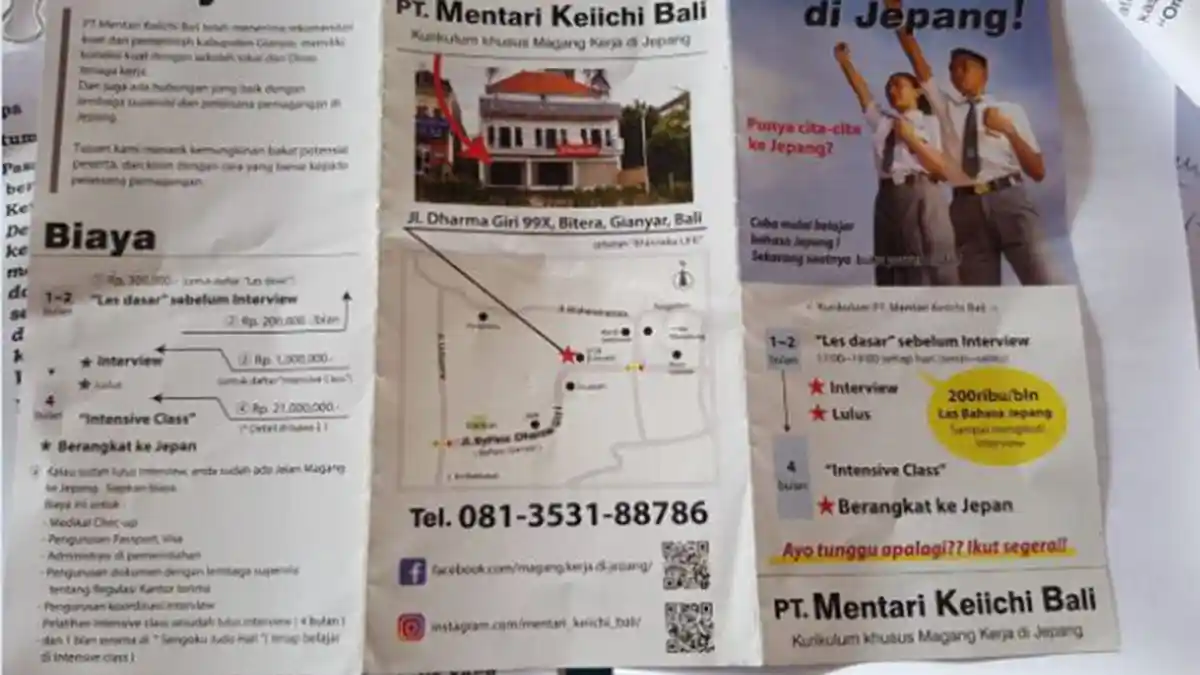 Mantan Dewan di Gianyar Disidak Dewan Gara-gara Brosur Ajakan Pelatihan Magang ke Jepang