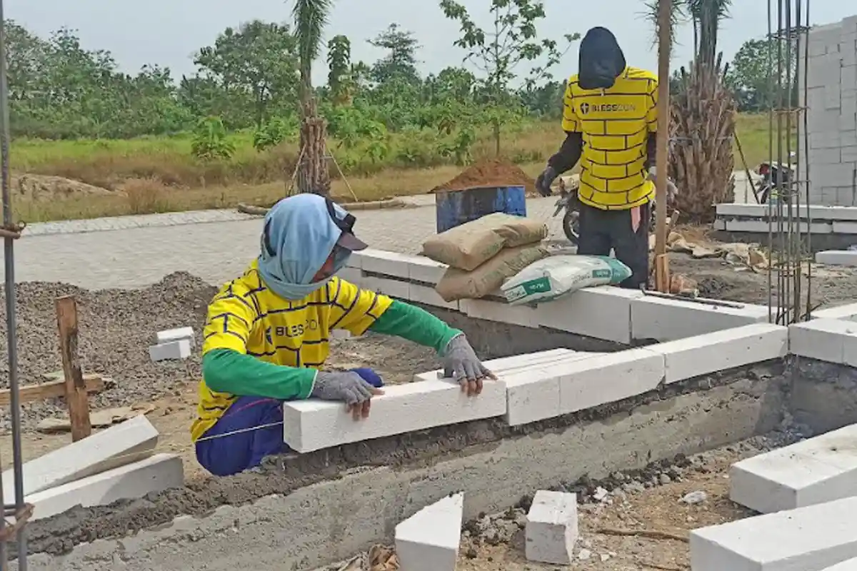 Bata Ringan Blesscon Dukung Pembangunan Rumah Milenial di Kawasan Gresik