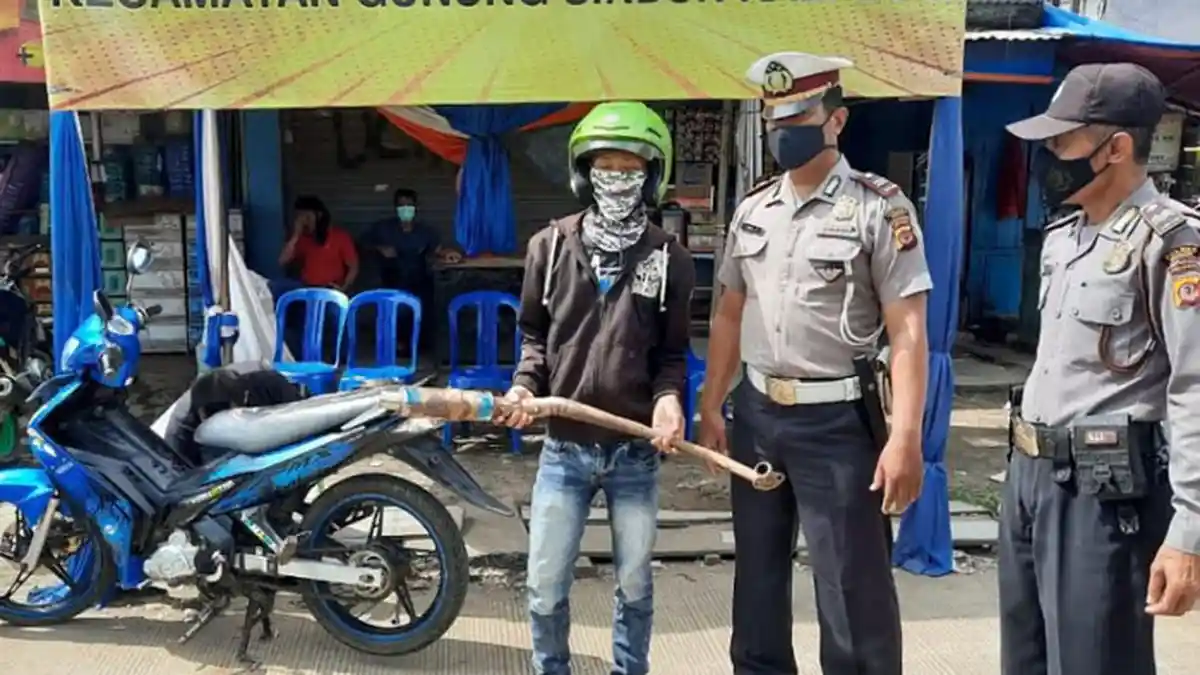 Pakai Knalpot Racing Bikin Bising Siap-Siap Dirazia, Polisi : Setiap Minggu Kita Operasi