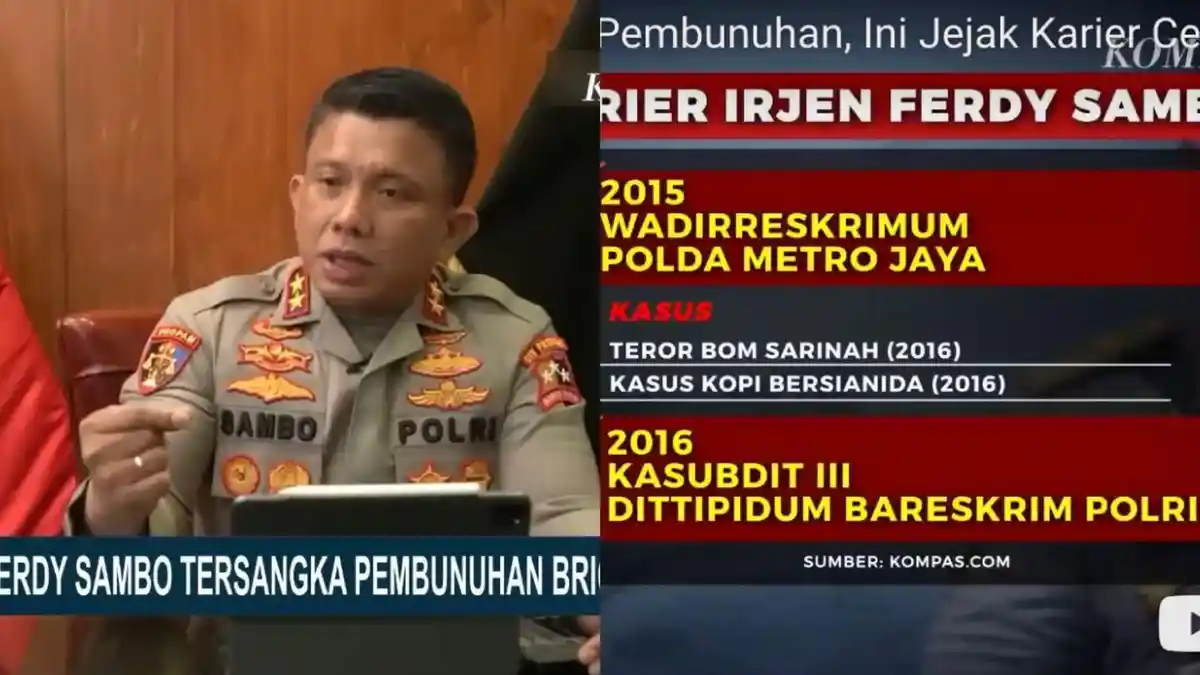 Bintangnya Melesat Kalahkan Senior, Karir Ferdy Sambo Lenyap Gara-gara Teriakan 'Tembak Tembak'