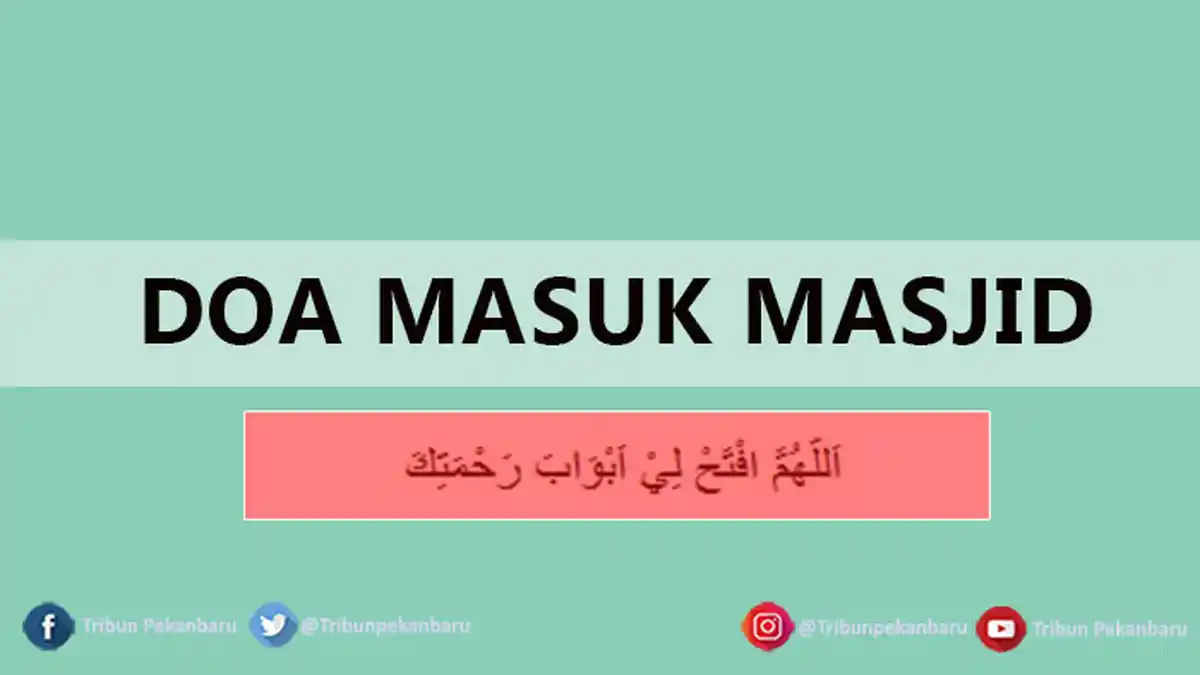 Bacaan Doa Masuk dan Keluar Masjid Teks Arab, Latin, dan Terjemahan