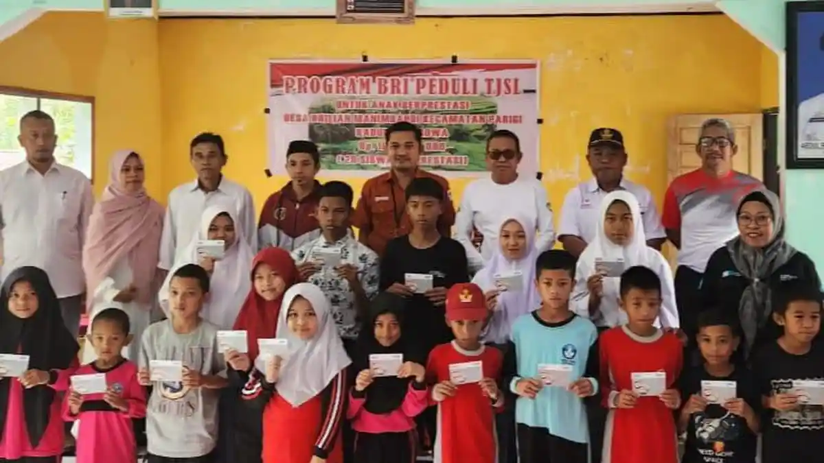 20 Anak Desa Manimbahoi Gowa Dapat Rp100 Juta dari BRI