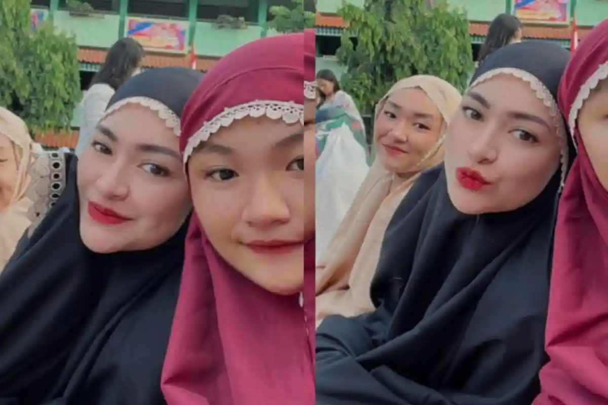 Nathalie Holscher Kompak Rayakan Lebaran Bareng 2 Adiknya yang Mualaf