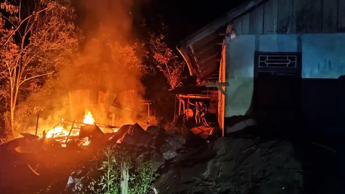 Kronologi Kebakaran Rumah di Desa Lumpias Minut Sulawesi Utara