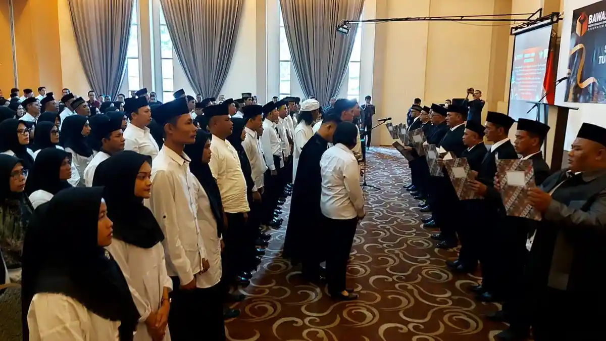 496 Orang Resmi Dilantik Jadi Pengawas TPS di Bintan, Ini Tugas Mereka