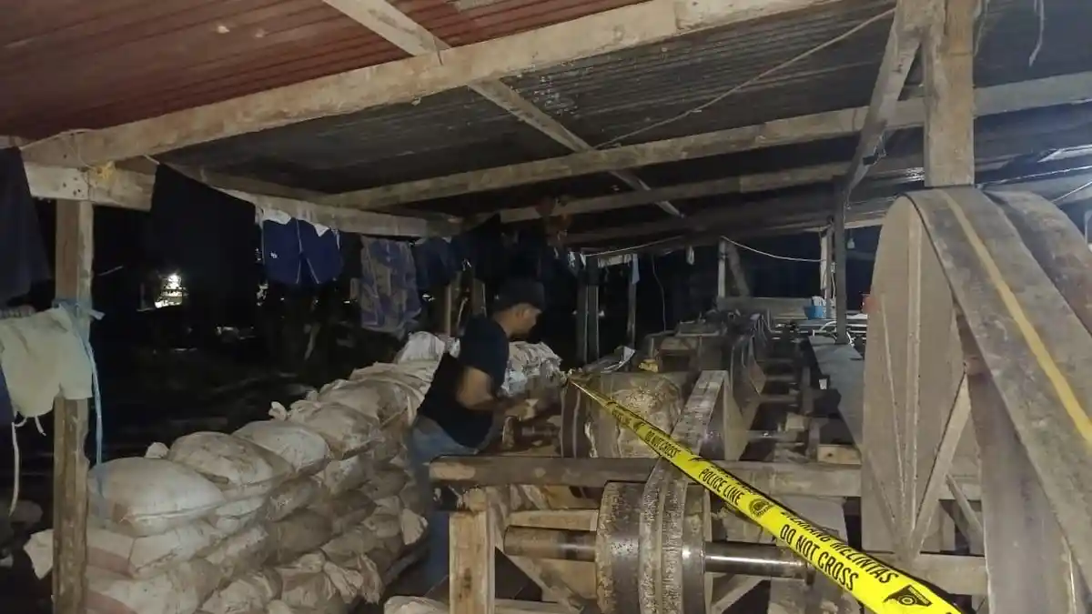 Beroperasi Tanpa Izin, Polisi Segel Lokasi Tambang Emas di Halmahera Utara