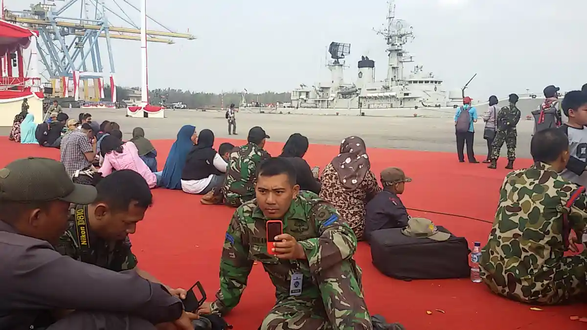 Panglima TNI Meninjau Gladi Resik di Cilegon