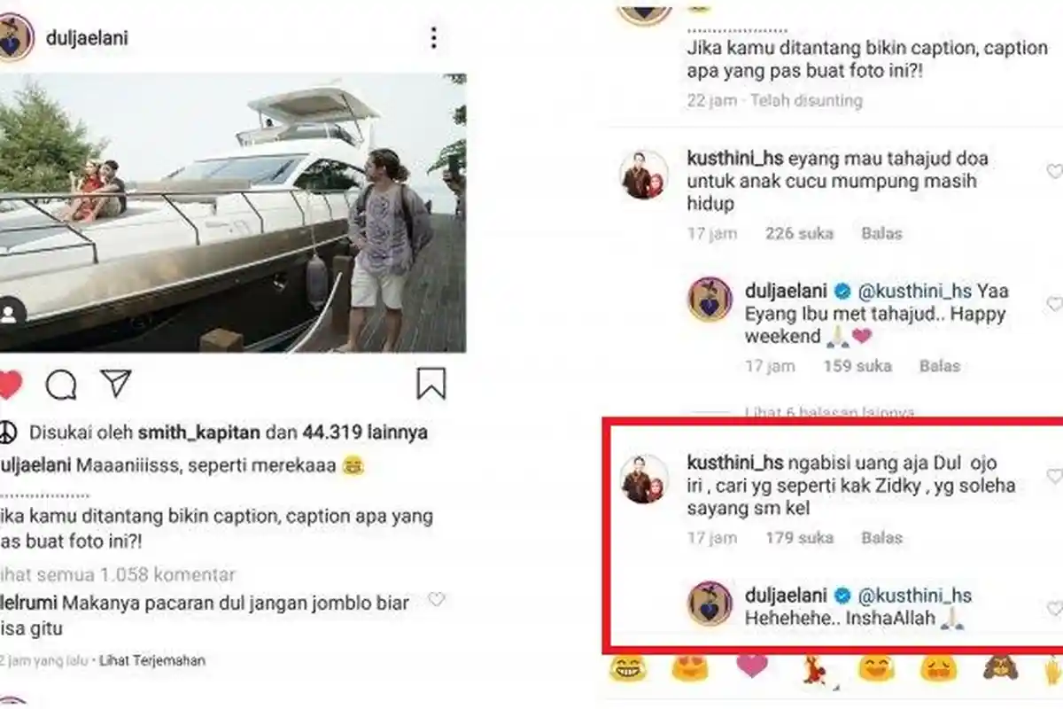 Lihat Foto Al Ghazali Mesrai Alyssa Daguise, Nenek Beri Komentar, Minta Dul Cari Pacar yang Solehah