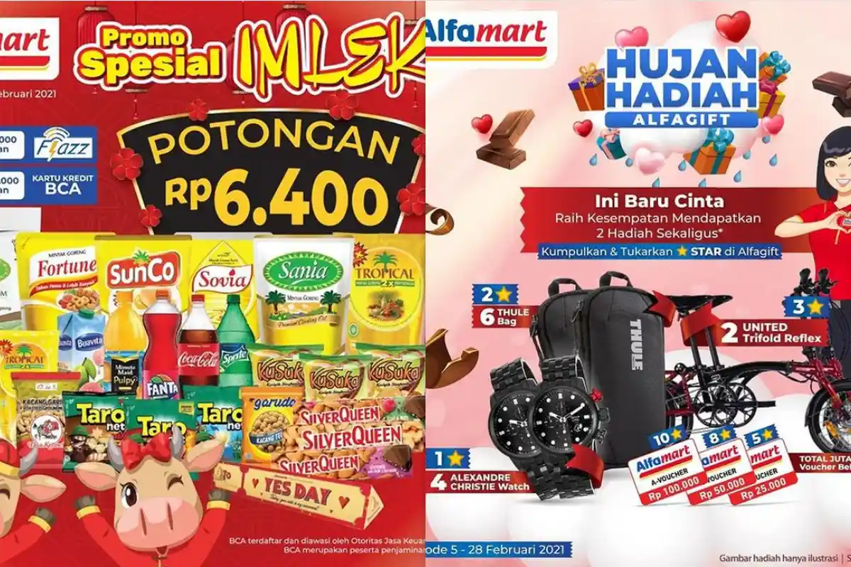 PROMO JSM ALFAMART 7 Februari 2021 Minyak Goreng Beras hingga Susu, Cek Promo Spesial Imlek Sekarang